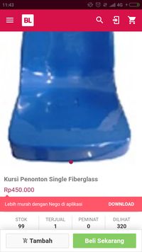 Kursi Seperti di Stadion Jakabaring Dijual Online Rp 400.000/Unit
