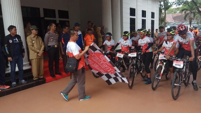Tim Jelajah Sepeda Nusantara 2018 Tiba di Sulsel