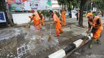 Trotoar di Jalan Merdeka Selatan Makin Kinclong