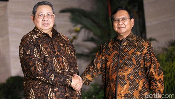 Potret Pertemuan SBY dan Prabowo yang Berbalut Batik