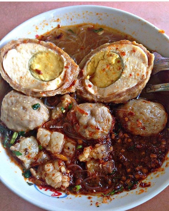 Mantap Bakso Telur Berkuah Gurih Pedas Buat Makan Siang