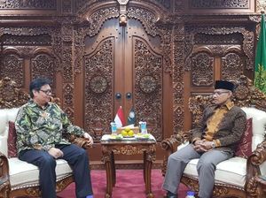 Airlangga Bertemu Ketum PP Muhammadiyah Bahas Pilpres 2019