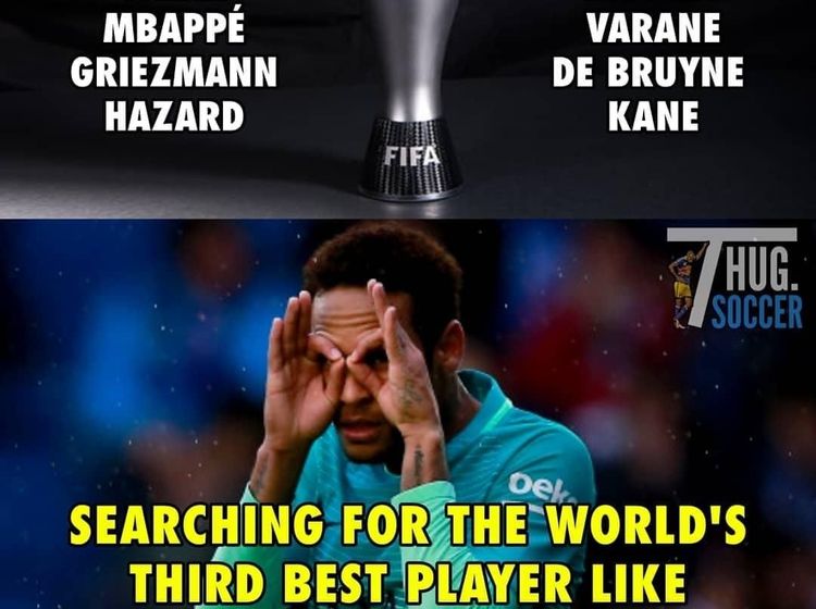 Tak Masuk Kandidat The Best FIFA, Neymar Diserang Meme