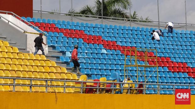  Perbaikan Jakabaring stadion dilakukan oleh berbagai pihak. 