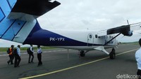 Sekitar pukul 10.30 WIT, disambut oleh cuaca cerah, pesawat lepas landas menuju Bandara Kepi, Kabupaten Mappi, Papua.