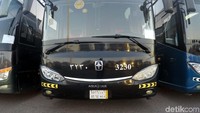 Bus-bus ini telah diperiksa dan siap mengangkut jemaah.