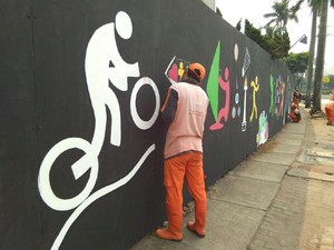 Sempat Dicorat-coret, Mural Asian Games di PIM Dicat Ulang