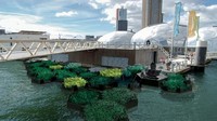 Recycled Park bertujuan mengurangi dan mencegah sampah plastik dari anak Sungai New Meuse, sebelum mengalir sampai ke Laut Utara (WHIM architecture)