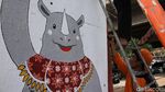 Mural Asian Games Nampang di Kolong Flyover Cengkareng