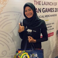 Saat bertanding, Diananda selalu memakai hijab instan yang sederhana. Warna hijab instan yang ia pakai biasanya disesuaikan dengan kostumnya saat bertanding. Foto: Instagram/Dianandach