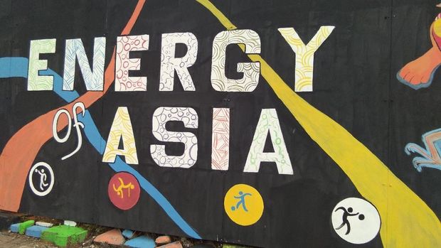 Mural Asian Games di PIM, Jalan Iskandar Muda, Pondok Pinang, Jaksel
