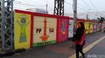 Foto: Warna-warni Mural Asian Games Pasukan Oranye di Jatinegara