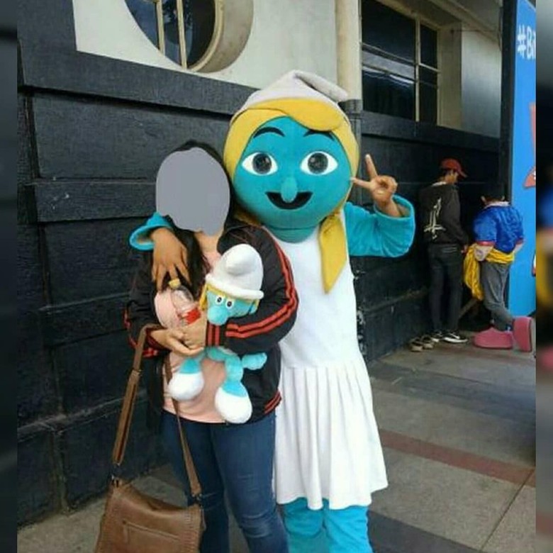 Badut Smurf yang Lecehkan Wanita Ternyata Anak di Bawah Umur