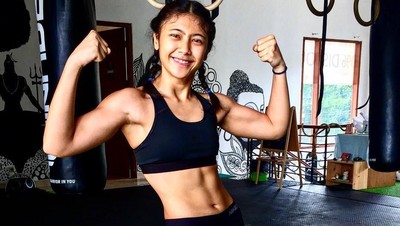 Rampingnya Akina Fathia, Artis Cantik yang Hobi Olahraga Ekstrem