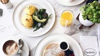 Salah satu spot makan yang disukai Taylor ialah di area Tribeca restoran Sarabeth, New York. Ia pernah kepergok melahap brunch lezat di sana bersama Karlie Kloss. Foto: Istimewa