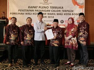 KPU Tetapkan Bima Arya Jadi Walkot Bogor Terpilih