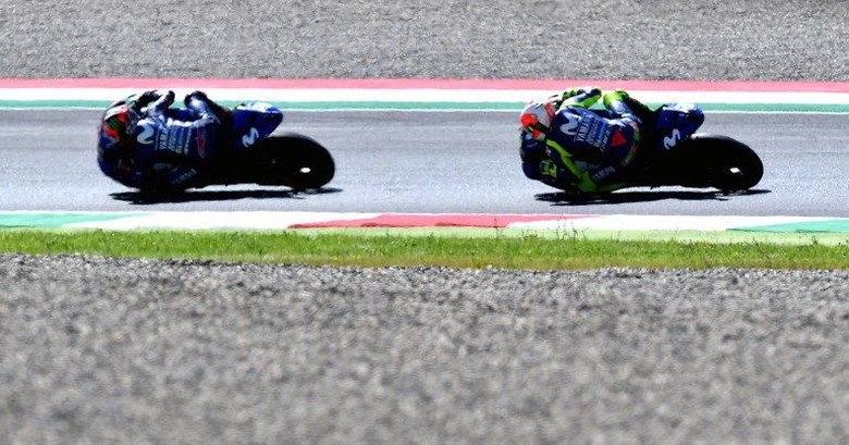 Rossi dan Vinales. Foto: Tiziana Fabi/AFP Photo Rossi dan Vinales. Foto: Tiziana Fabi/AFP Photo