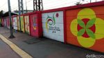 Foto: Warna-warni Mural Asian Games Pasukan Oranye di Jatinegara