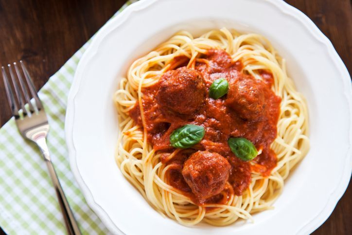 Spaghetti with seafood