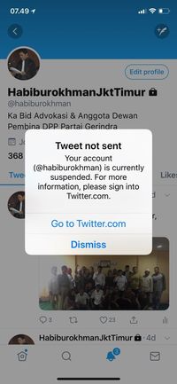 Twitter Habiburokhman Dibekukan, Menkominfo: Bukan dari Pemerintah