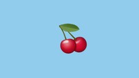 Buah cherry yang manis, sering digunakan di akhir kalimat. Ternyata penggemar emoji cherry, sering disebut memiliki karakter yang romantis dan penyayang. Foto: Emojipedia