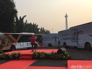 100 Bus Wonderful Indonesia Siap Bawa Peserta Asian Games