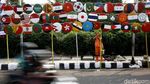 Kerennya Hiasan Bendera Peserta Asian Games dari Tampah