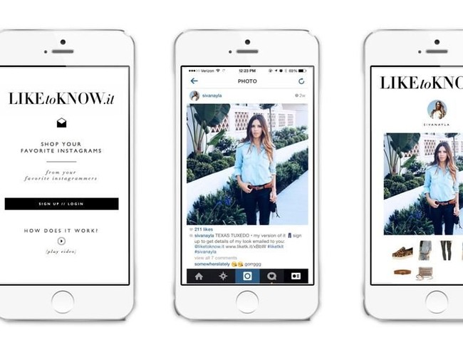 LIKEtoKNOW.it merupakan aplikasi yang memudahkan pengguna untuk mencari produk fashion favoritnya hanya dengan mengunggah foto screenshot produk yang dimaksud. Baru diluncurkan pada 2017, produk ini diluncurkan oleh perusahaan rewardStyle. (Foto: Instagram)