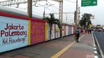 Foto: Warna-warni Mural Asian Games Pasukan Oranye di Jatinegara