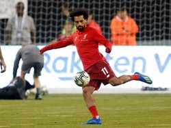 Mohamed Salah ikut dalam tur pramusim Liverpool di Amerika Serikat setelah tampil di Piala Dunia 2018 bersama timnas Mesir. Ini adalah penampilan perdananya setelah final Liga Champions 2018 (Adam Hunger/REUTERS)