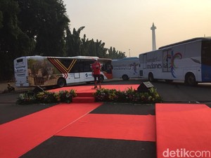 100 Bus Wonderful Indonesia Siap Angkut Peserta Asian Games