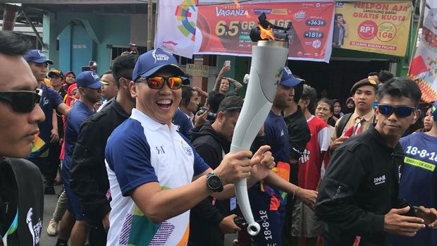 Telkomsel Kawal Torch Relay Asian Games di Mataram