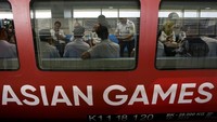 Secara keseluruhan proses pembangunan LRT ini telah mencapai tahap 96%, hanya tersisa proses finishing dan pengerjaan bawah stasiun yang ditargetkan akan selesai dalam waktu dekat. Antara Foto/Nova Wahyudi.
