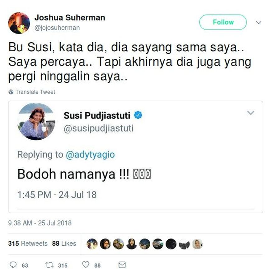 Curhat Netizen Soal Kisah Cinta Ke Bu Susi Ini Bikin Galau Tapi Kocak