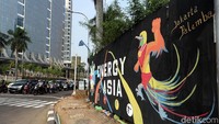 Mural tersebut untuk mensosialisasikan gelaran Asian Games 2018.