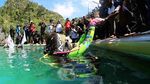 Pawai Obor Asian Games Tiba di Raja Ampat