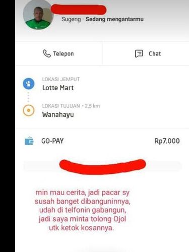 Nyeleneh! Wanita Ini Pakai Jasa Ojek Online untuk Bangunin Pacar