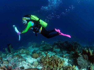 Api Asian Games 2018 Dibawa Menyelam di Raja Ampat