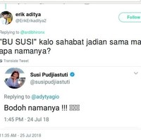 Saat sahabat jadian sama mantan kekasih, maka bodoh namanya. Foto: Twitter