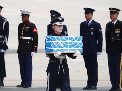 Penampakan Peti Jasad Tentara AS yang Dipulangkan dari Korut