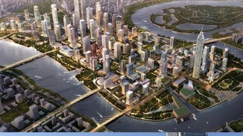 Yujiapu di China: sebuah distrik bisnis di China yang terinspirasi dari lingkungan di Manhattan. Distrik ini mulai dibangun pada tahun 2009 dengan dana yang dibutuhkan sebesar USD 30 miliar. Sayangnya, di tahun 2018, bangunan tersebut terlihat seperti ditinggalkan. Meskipun kereta kecepatan tinggi telah dibangun di Tianjin, namun ternyata tak mendukung pertumbuhan bisnis di daerah Yujiapu.  (Foto: Businessinsider)