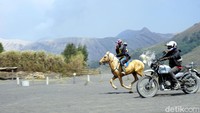 Foto: Aksi susul-menyusul sempat terjadi antar keduanya. Seru banget nontonnya! (Wahyu/detikTravel)