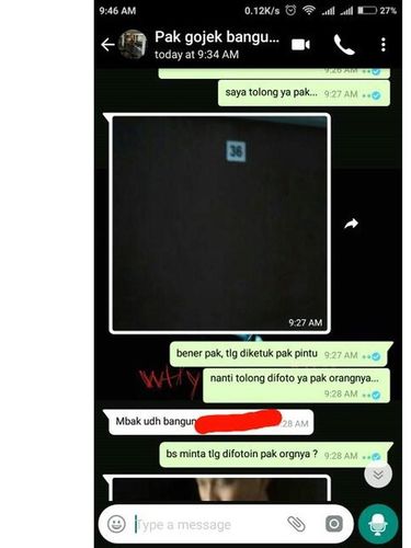 Nyeleneh! Wanita Ini Pakai Jasa Ojek Online untuk Bangunin Pacar