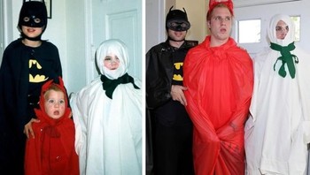 Mengulang foto dengan kostum haloween. (Foto: Brightside)