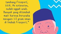 Kalau saya, tutup tambang Freeport, titik. No extension, sudah nggak usah. Banyak yang ditembak mati karena berusaha mengais 1-2 gram emas di limbah Freeport, kata Amien. Foto: Tim Infografis: Mindra Purnomo