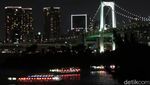Megahnya Jembatan Terpanjang di Tokyo pada Malam Hari