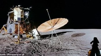Foto panorama dari misi Apollo 12. Foto: NASA
