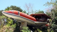 Hotel unik dengan desain pesawat terbang ini bernama Hotel Costa Verde yang terletak di Costa Rica. Istimewa/Pinterest.