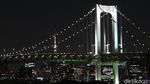 Megahnya Jembatan Terpanjang di Tokyo pada Malam Hari