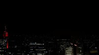 Bulan terlihat saat gerhana bulan di atas langit Sao Paulo, Brasil 27 Juli 2018. REUTERS / Paulo Whitaker